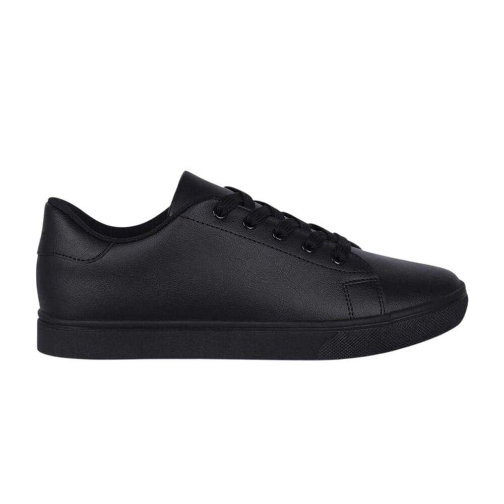 Fabric Childrens/Kids Textile Low Sneakers / Black